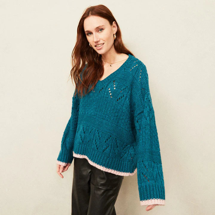 Cara & The Sky Zoe Pointelle Sweater