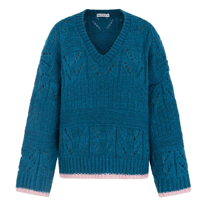 Cara & The Sky Zoe Pointelle Sweater