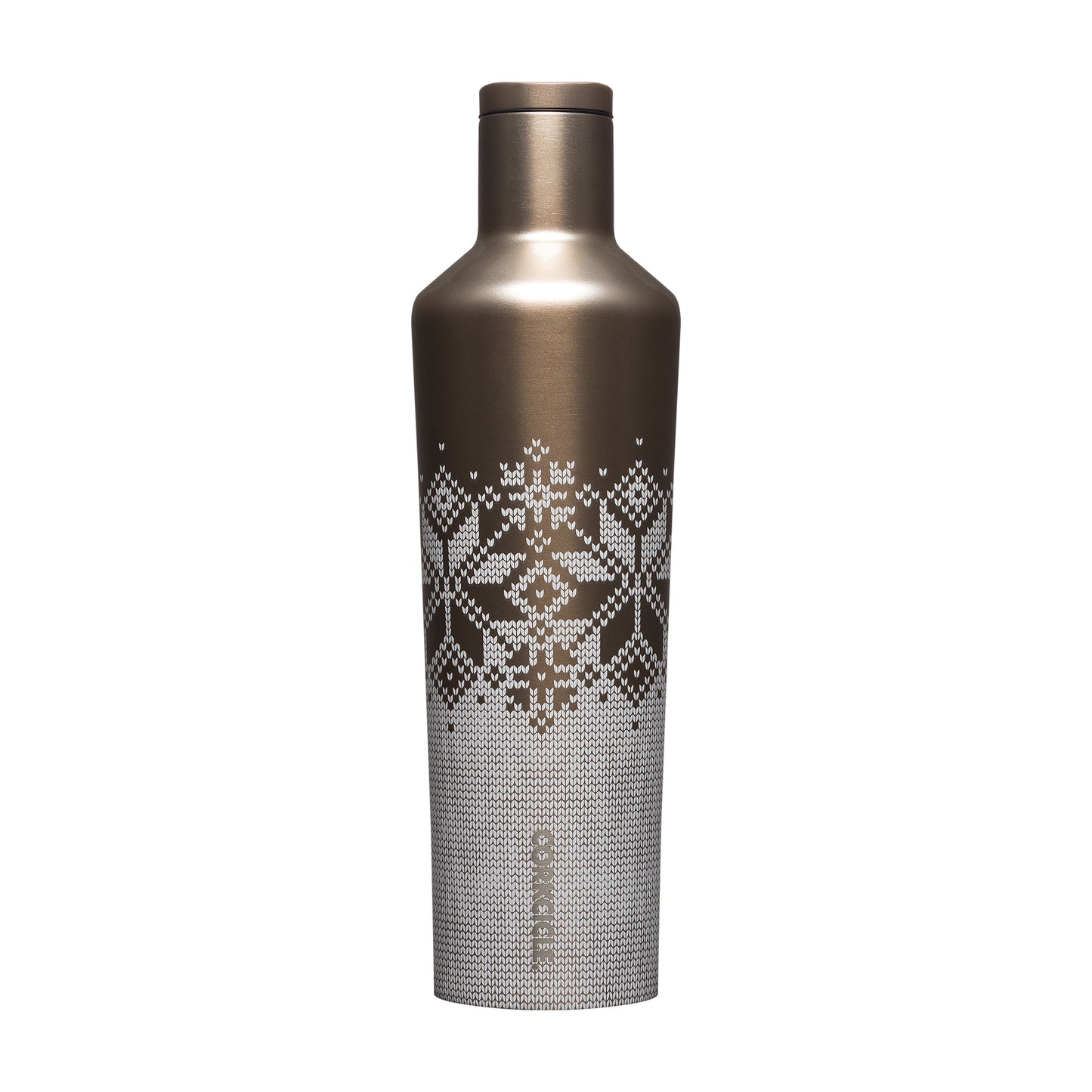 Corkcicle 25oz Fairisle Gold Canteen
