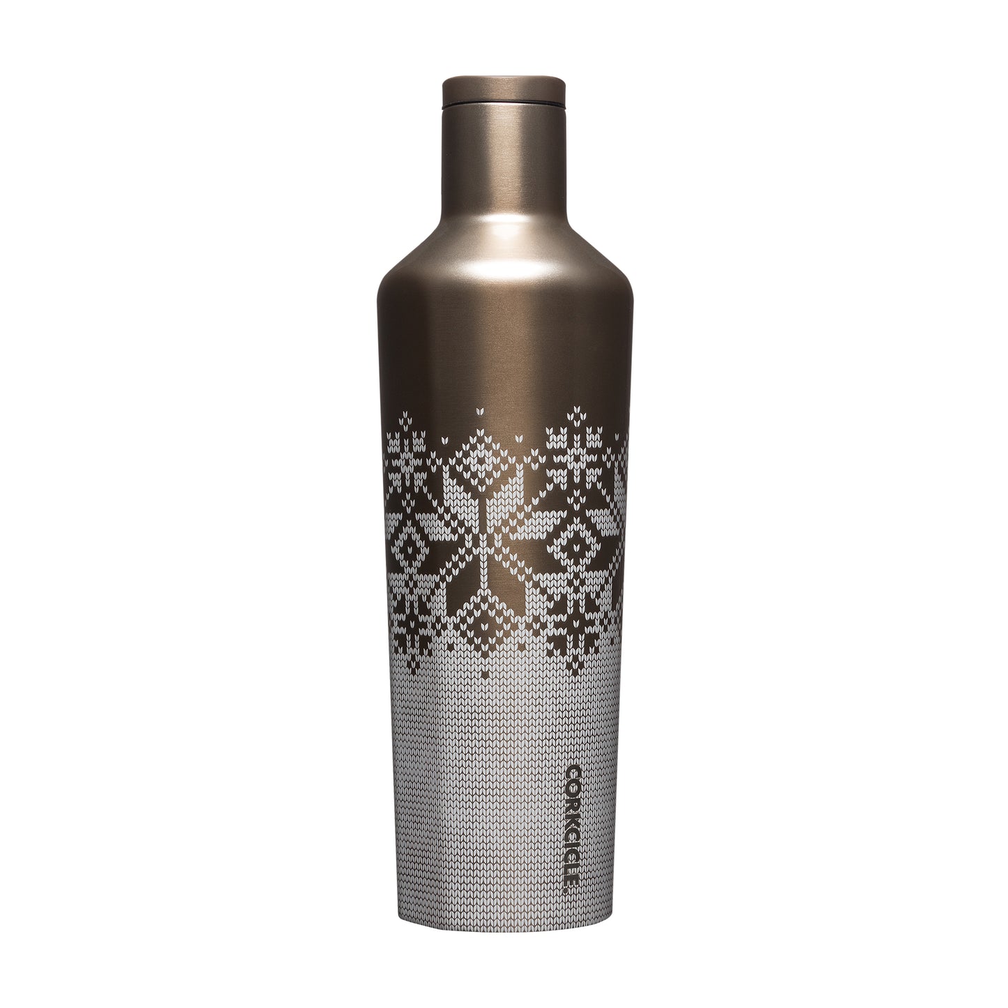 Corkcicle 25oz Fairisle Gold Canteen