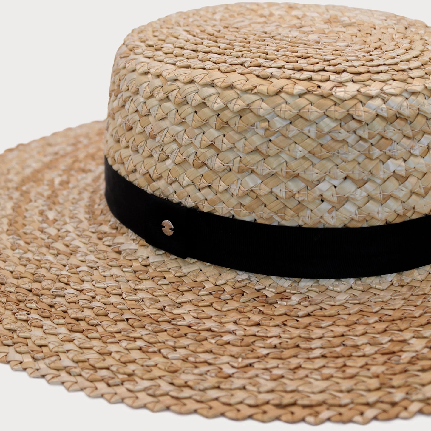 Ace of Something Lerici Straw Boater | Natural Black