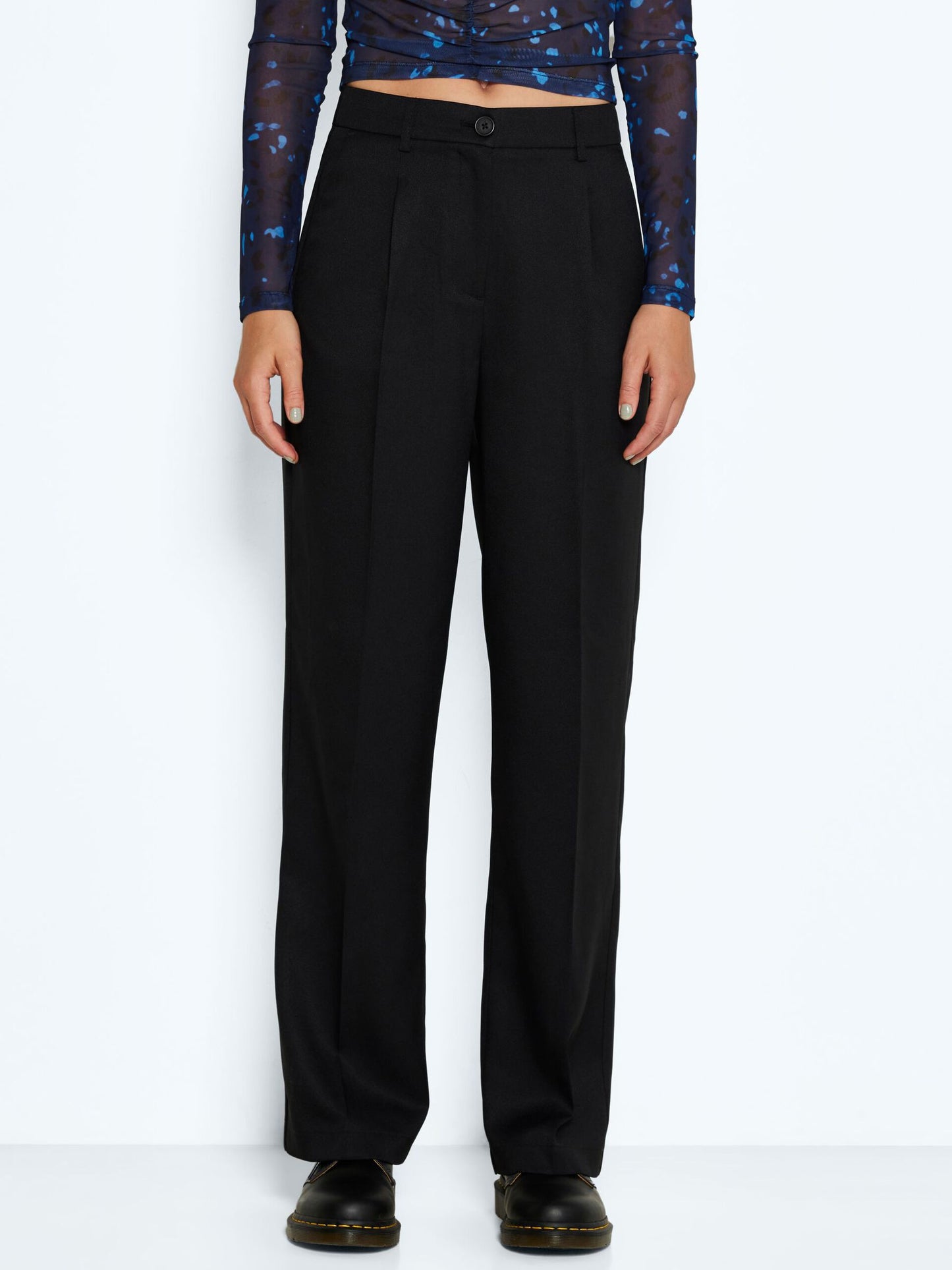 Noisy May Drewie High Waisted Straight Leg Pants