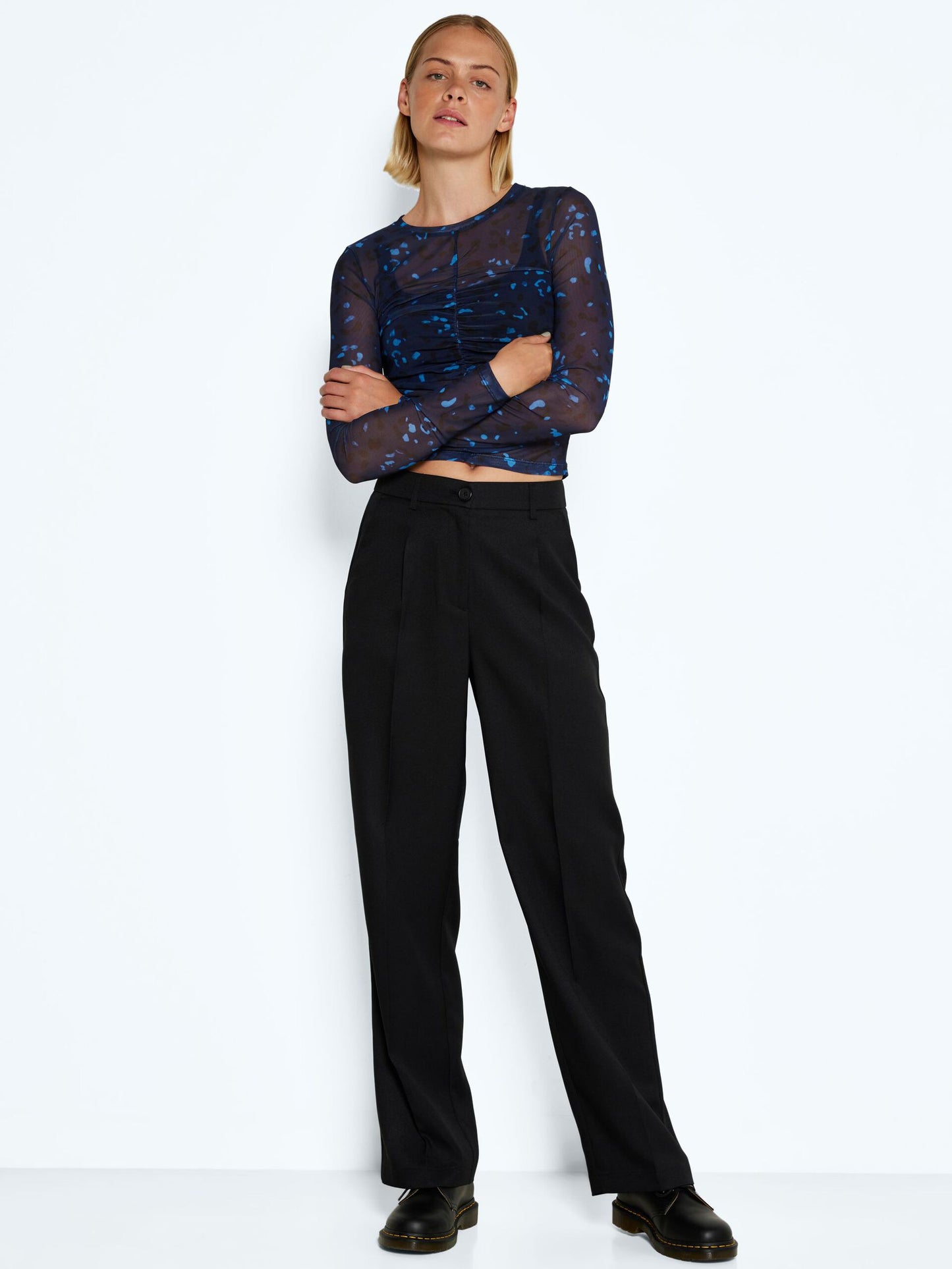 Noisy May Drewie High Waisted Straight Leg Pants