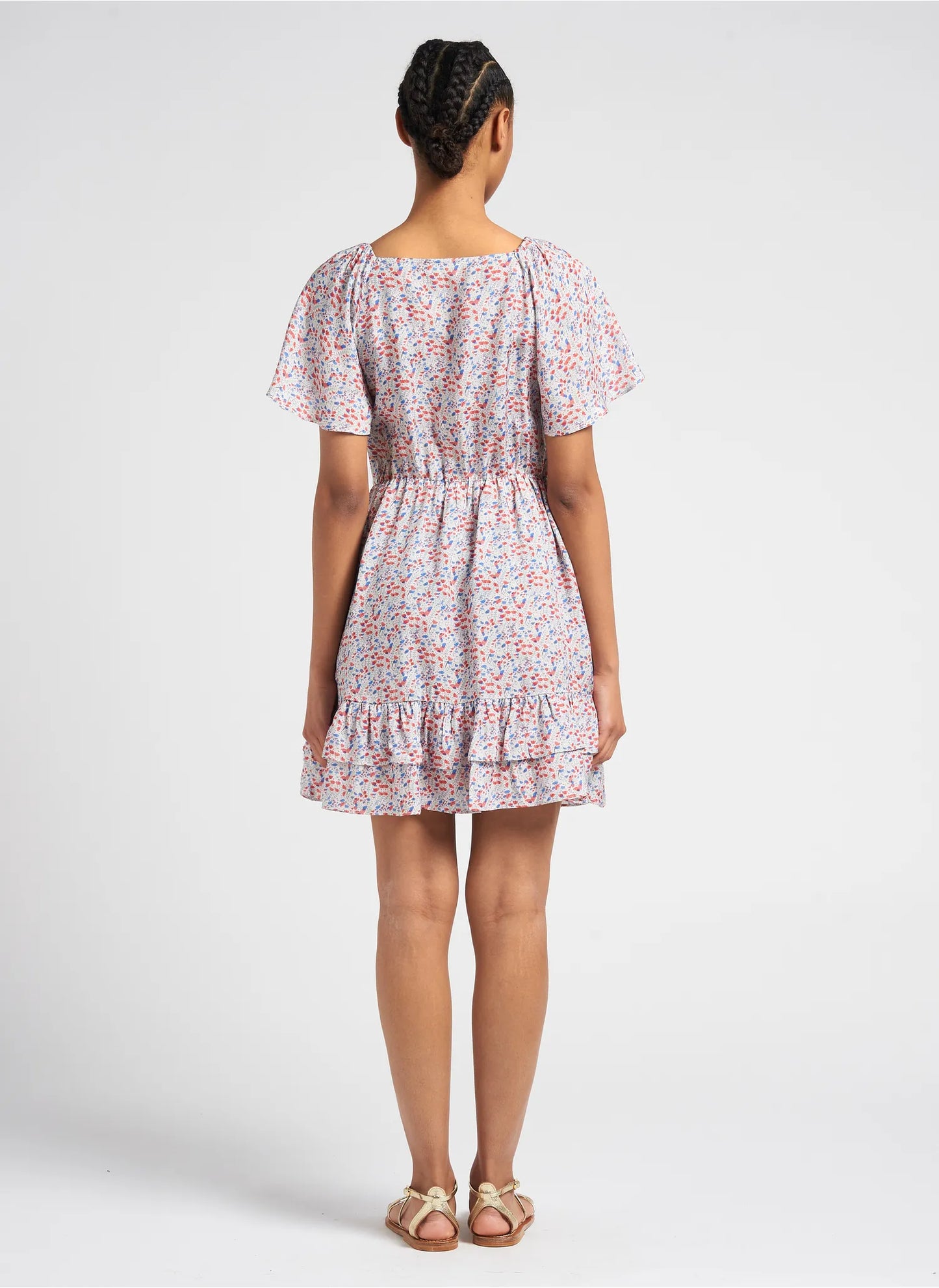 The Korner 9207 Red Floral Dress