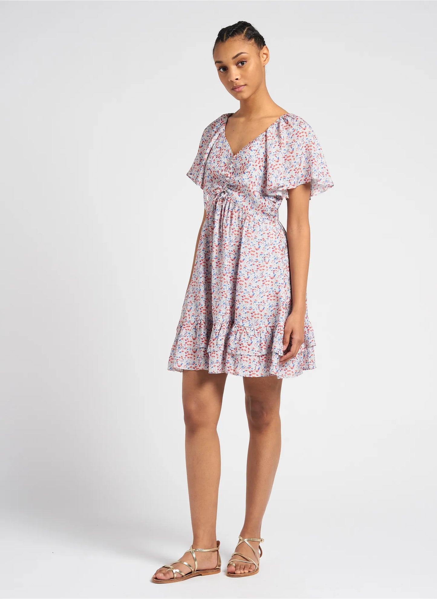 The Korner 9207 Red Floral Dress