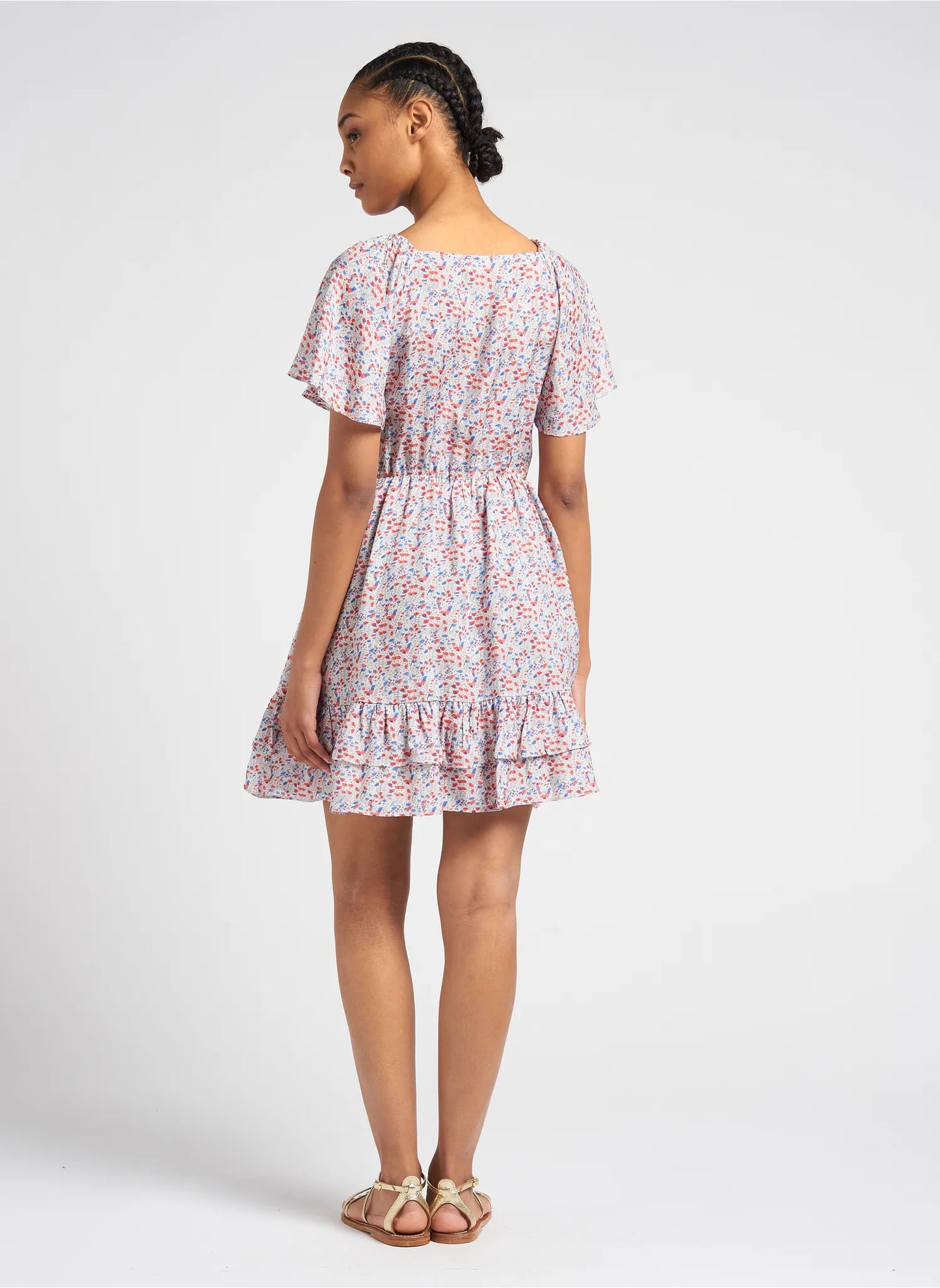The Korner 9207 Red Floral Dress
