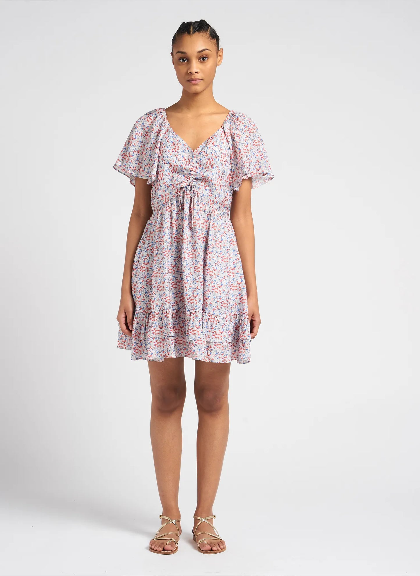 The Korner 9207 Red Floral Dress