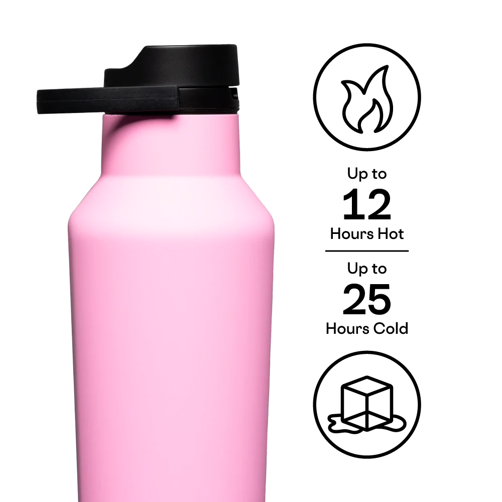 Corkcicle 20oz Sun- Soaked Pink Sport Canteen