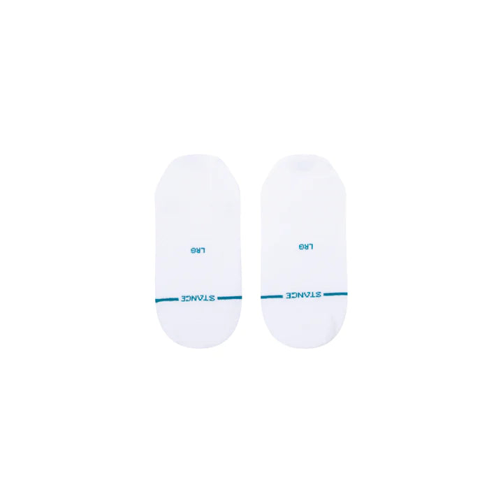Stance White Icon No Show Socks