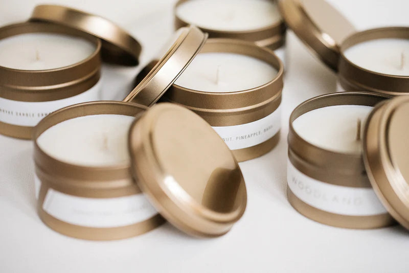 Canvas Candle Co- Woodland Gold Travel Tin Candle