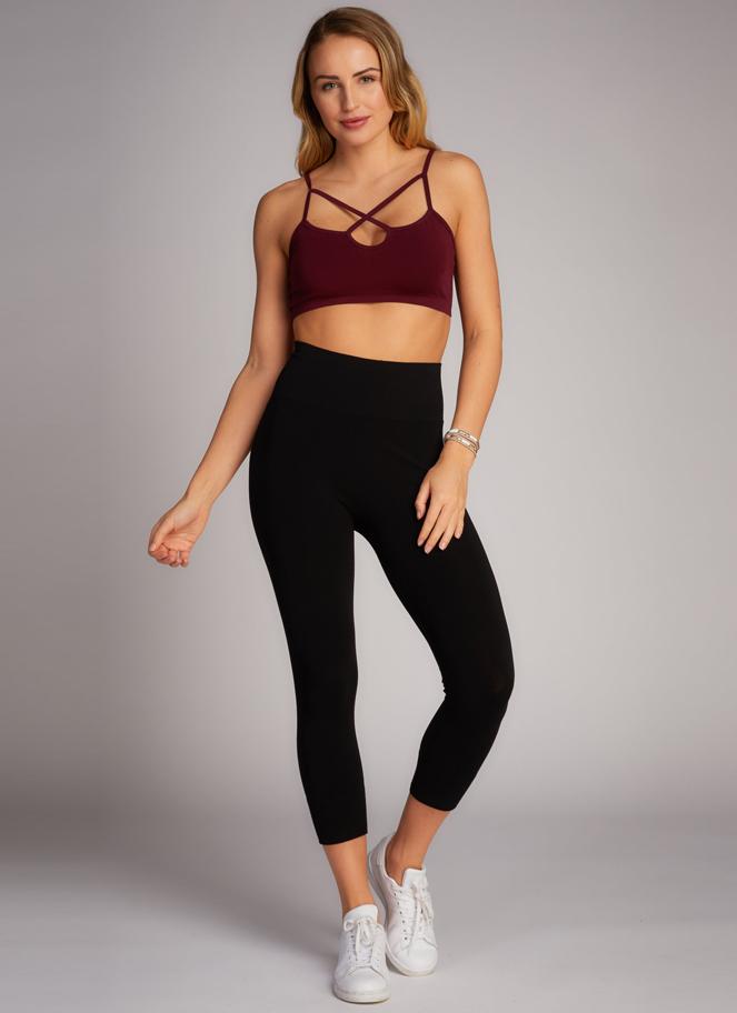 C'est Moi Bamboo 3/4 High Waisted Leggings