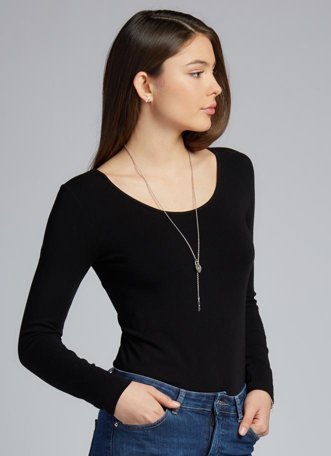 C'est Moi Bamboo Scoop Neck Long Sleeve