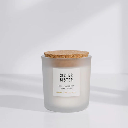 Canvas Candle Co- Sister Sister