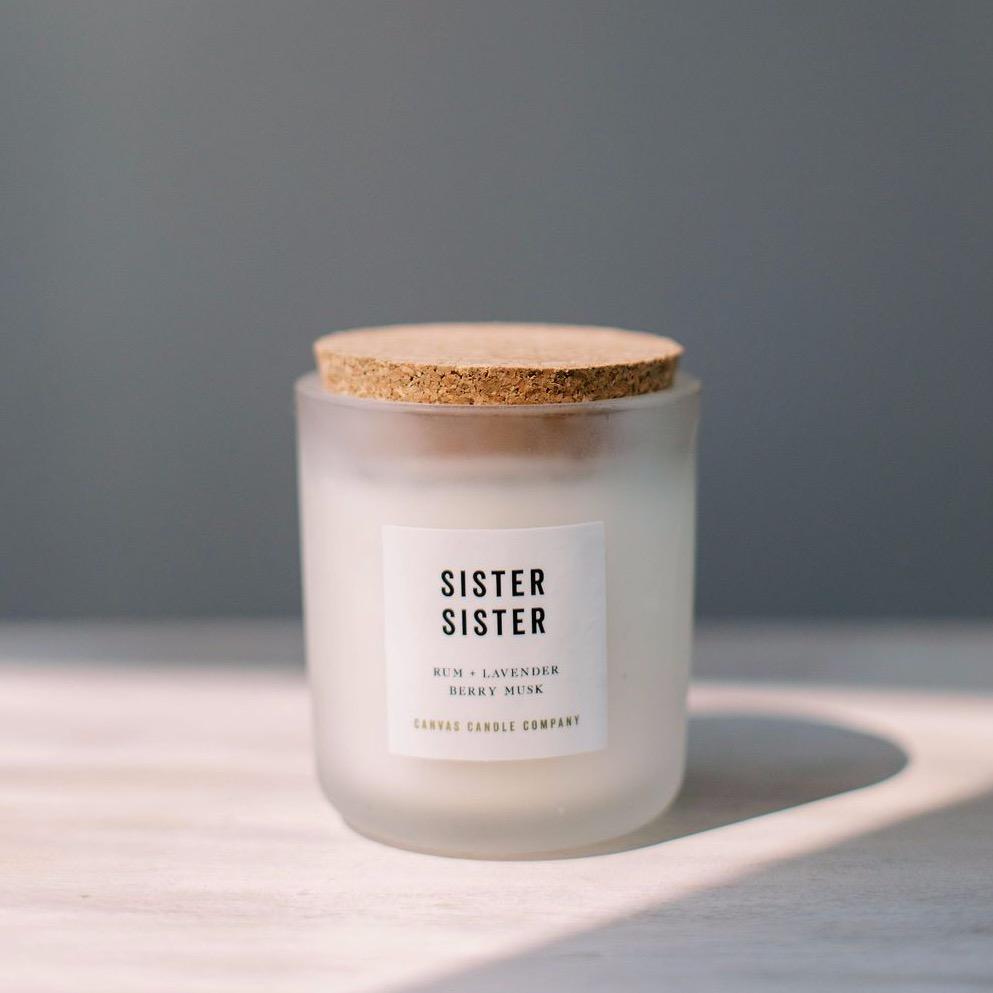 Canvas Candle Co- Sister Sister