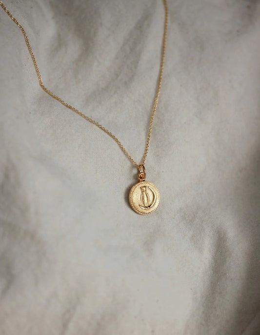 Little Gold Night Owl Necklace