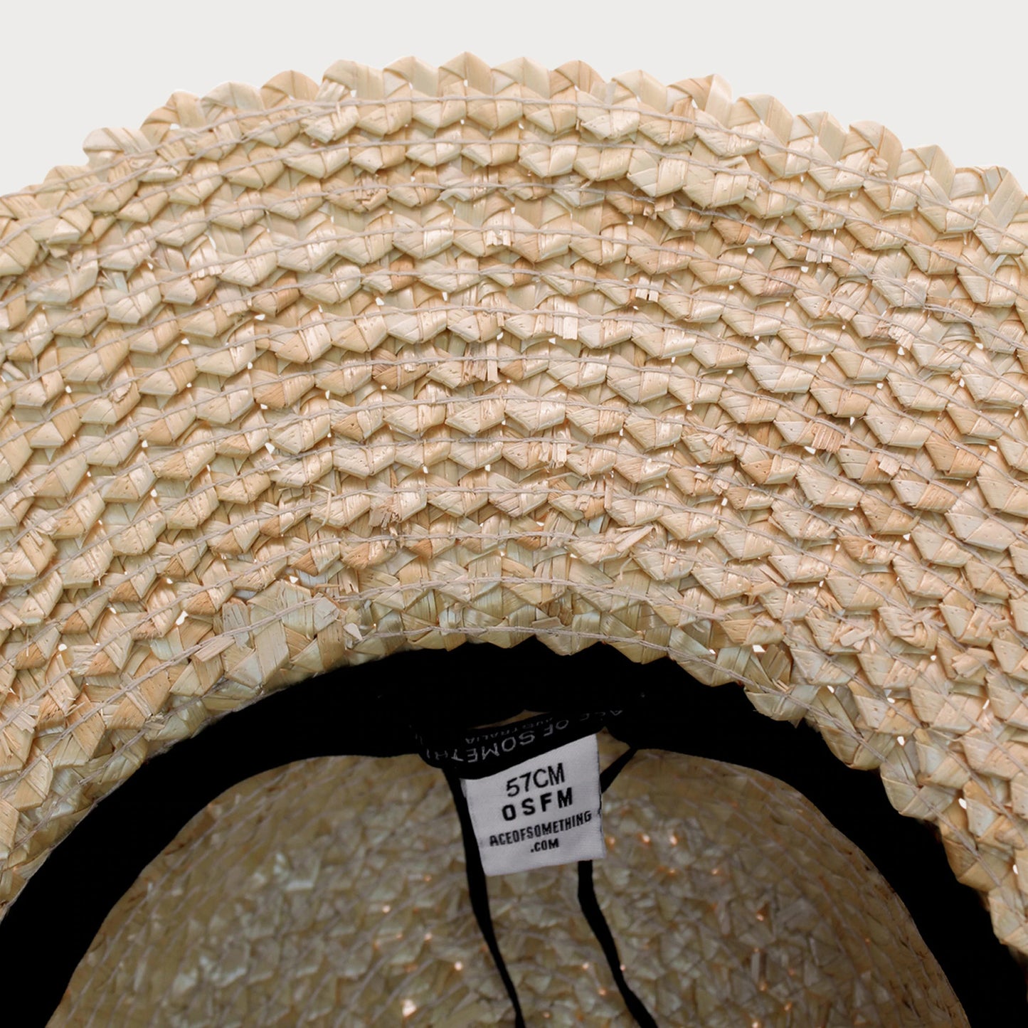 Ace of Something Lerici Straw Boater | Natural Black