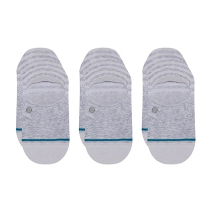 Stance Sensible Heather Grey No Show 3 Pack Socks