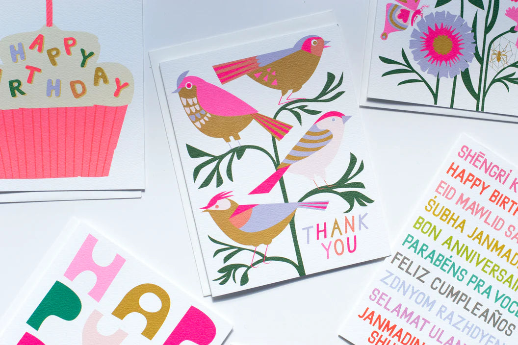 Banquet Song Bird Thank You Card