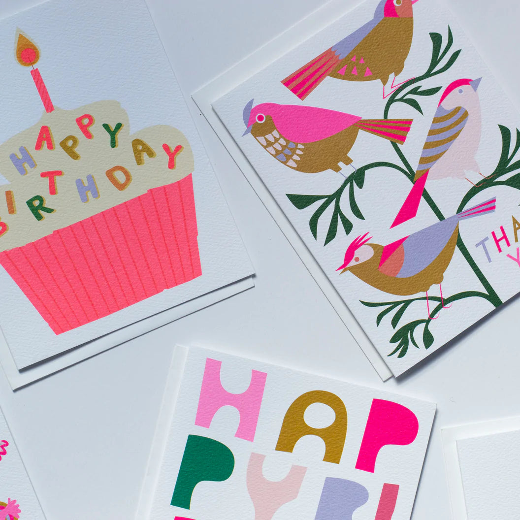 Banquet Cupcake and Sprinkles Happy Birthday Card