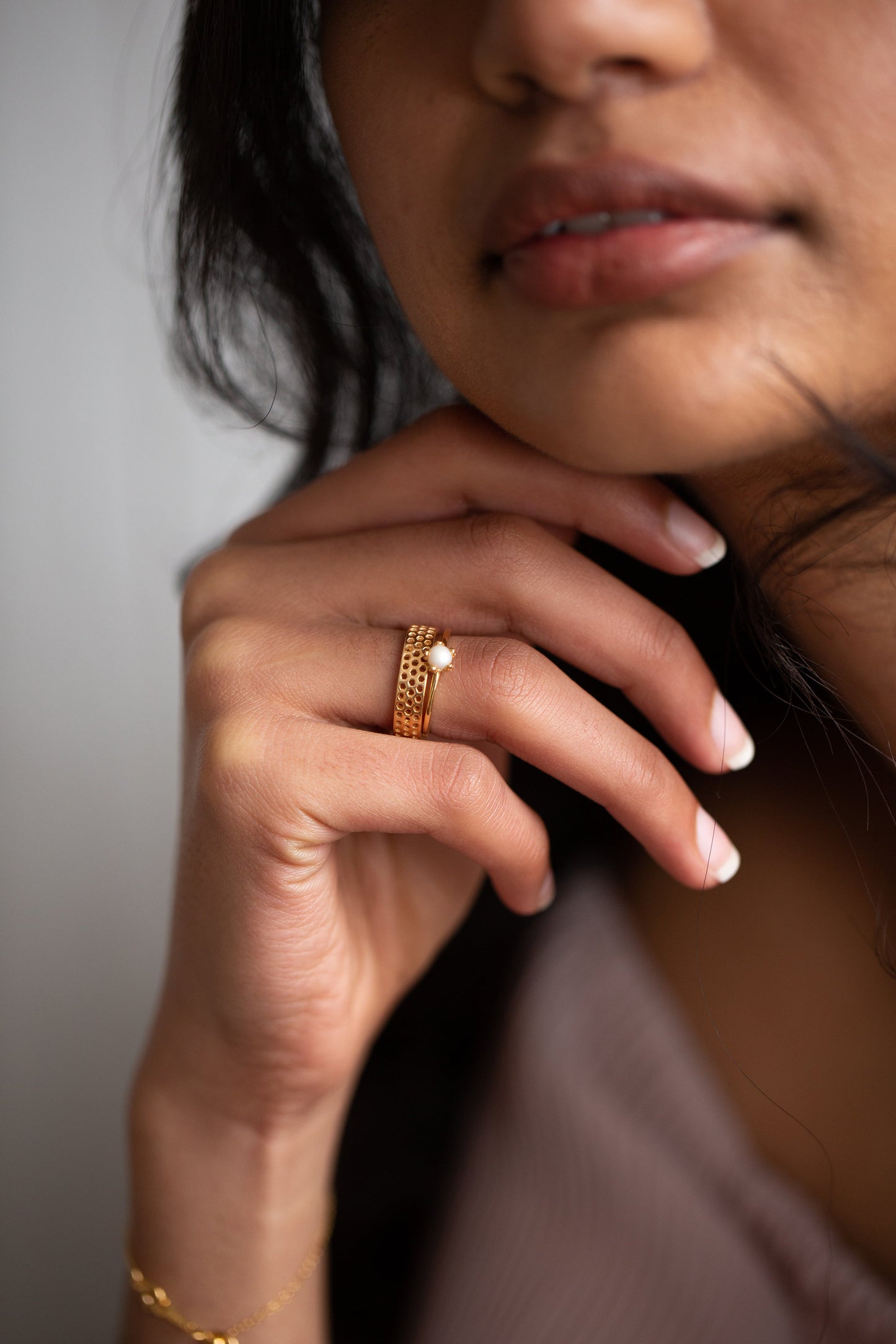 Little Gold Honeycomb Band