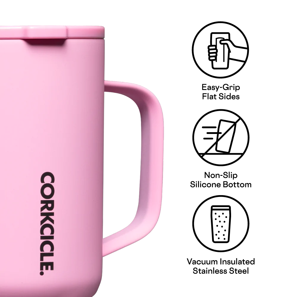 Corkcicle 16oz Sun-Soaked Pink Mug