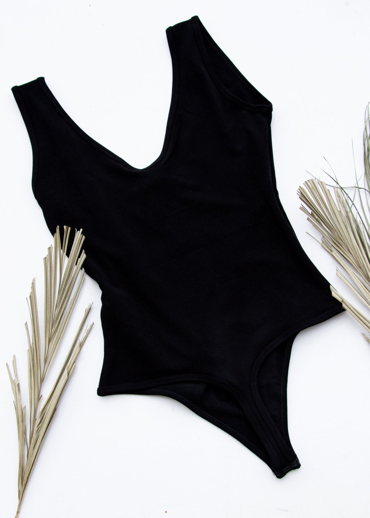 C'est Moi Bamboo Sleeveless Wrap Bodysuit