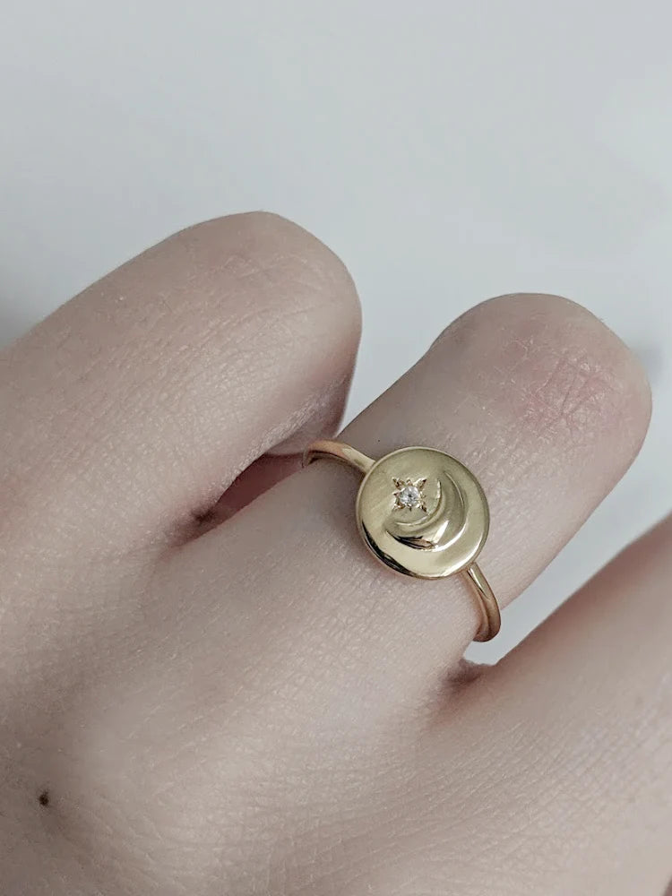 Little Gold Stargazer Ring