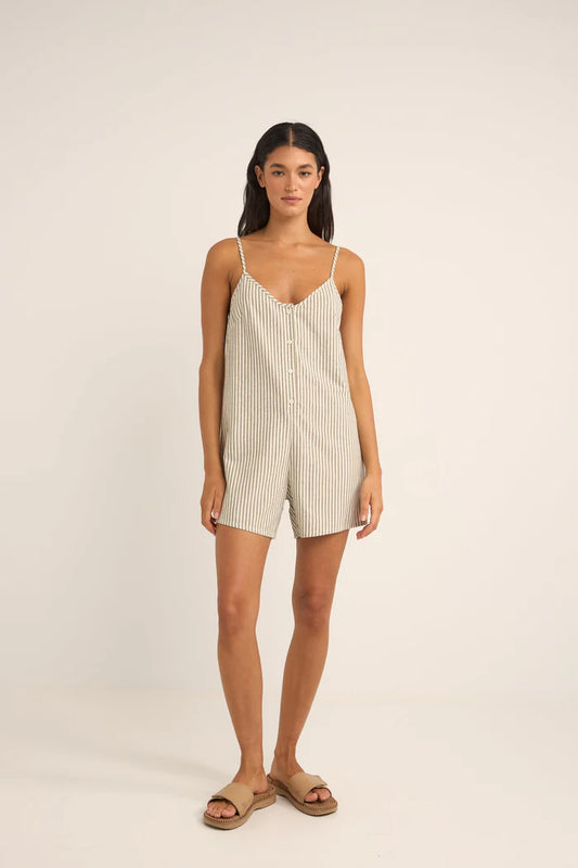 Rhythm Valley Stripe Adjustable Romper