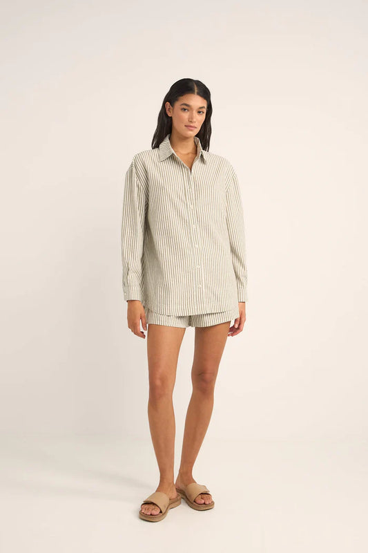 Rhythm Valley Stripe Oversized Shirt