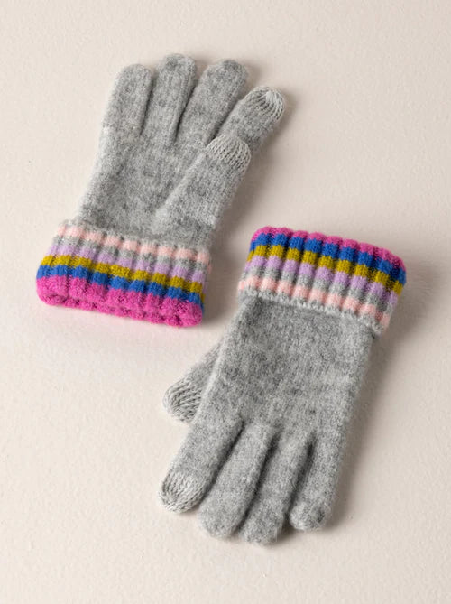 Shiraleah Grey Ronen Touchscreen Gloves