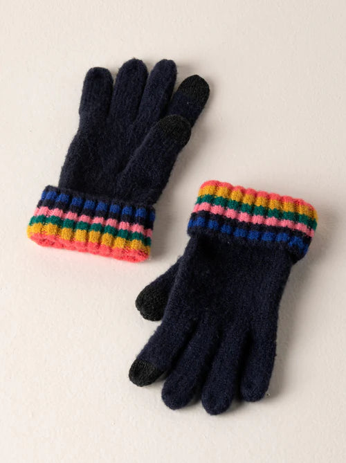 Shiraleah Navy Ronen Touchscreen Gloves
