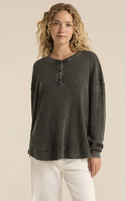 Z Supply Jax Cozy Waffle Henley