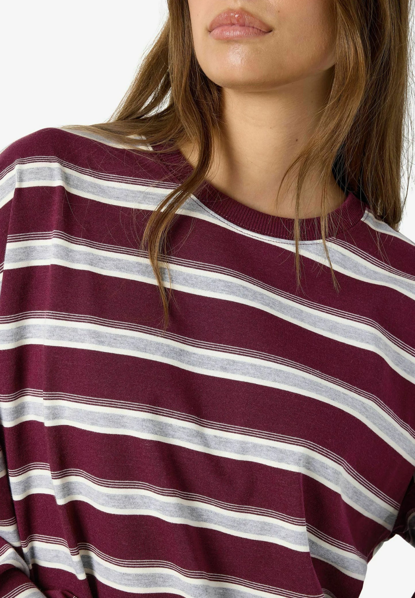 Noisy May Fig Stripe Ember Long Sleeve