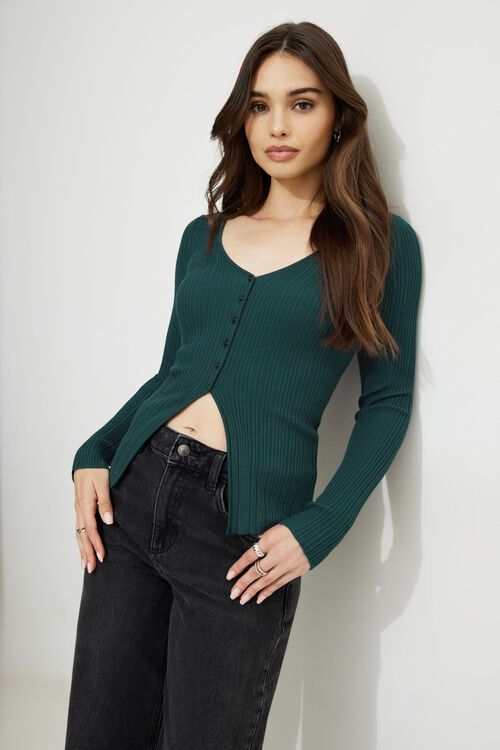 Dex Flyaway Ribbed Sweater