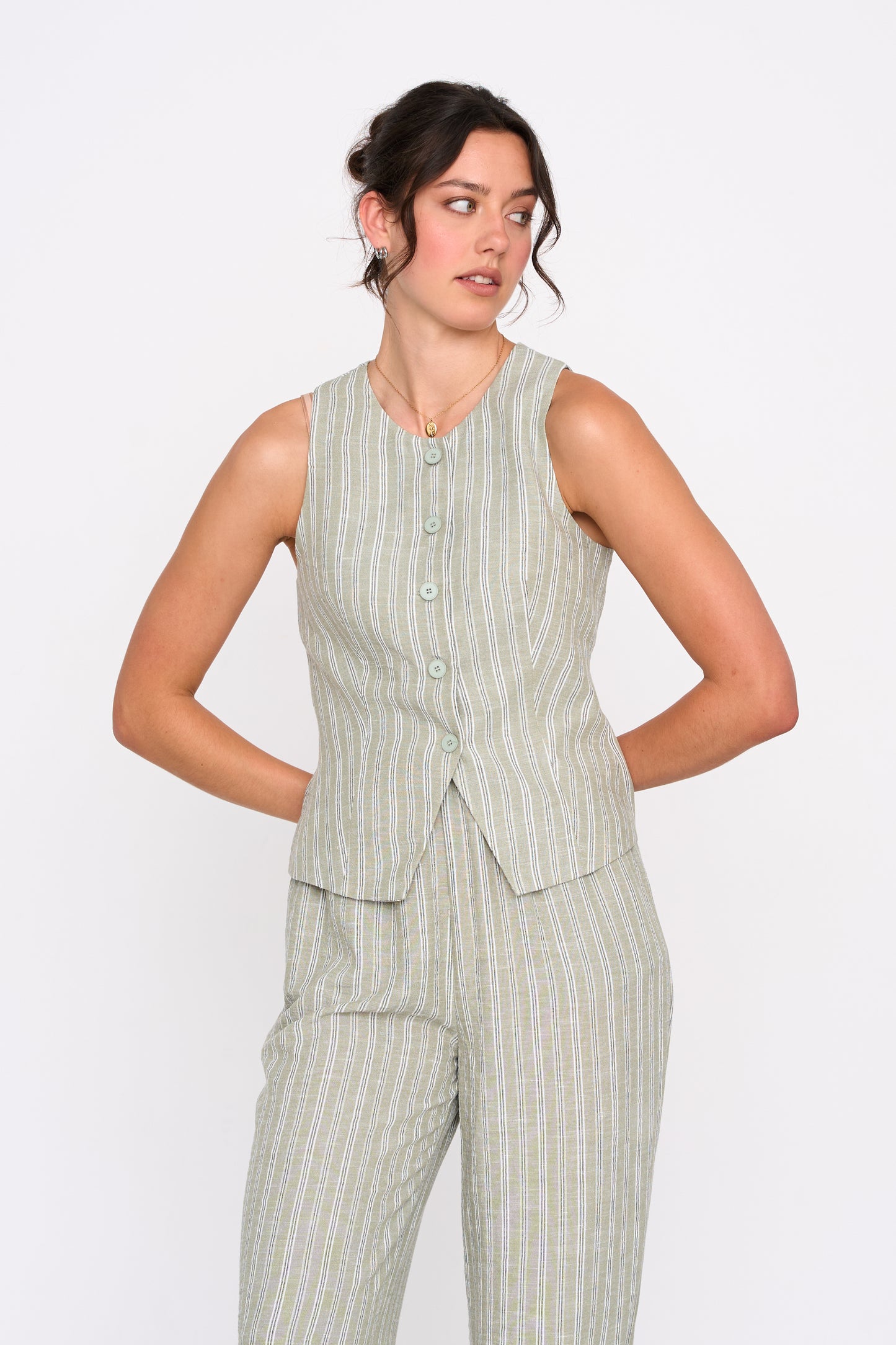 24COLOURS 12480B Green Vest