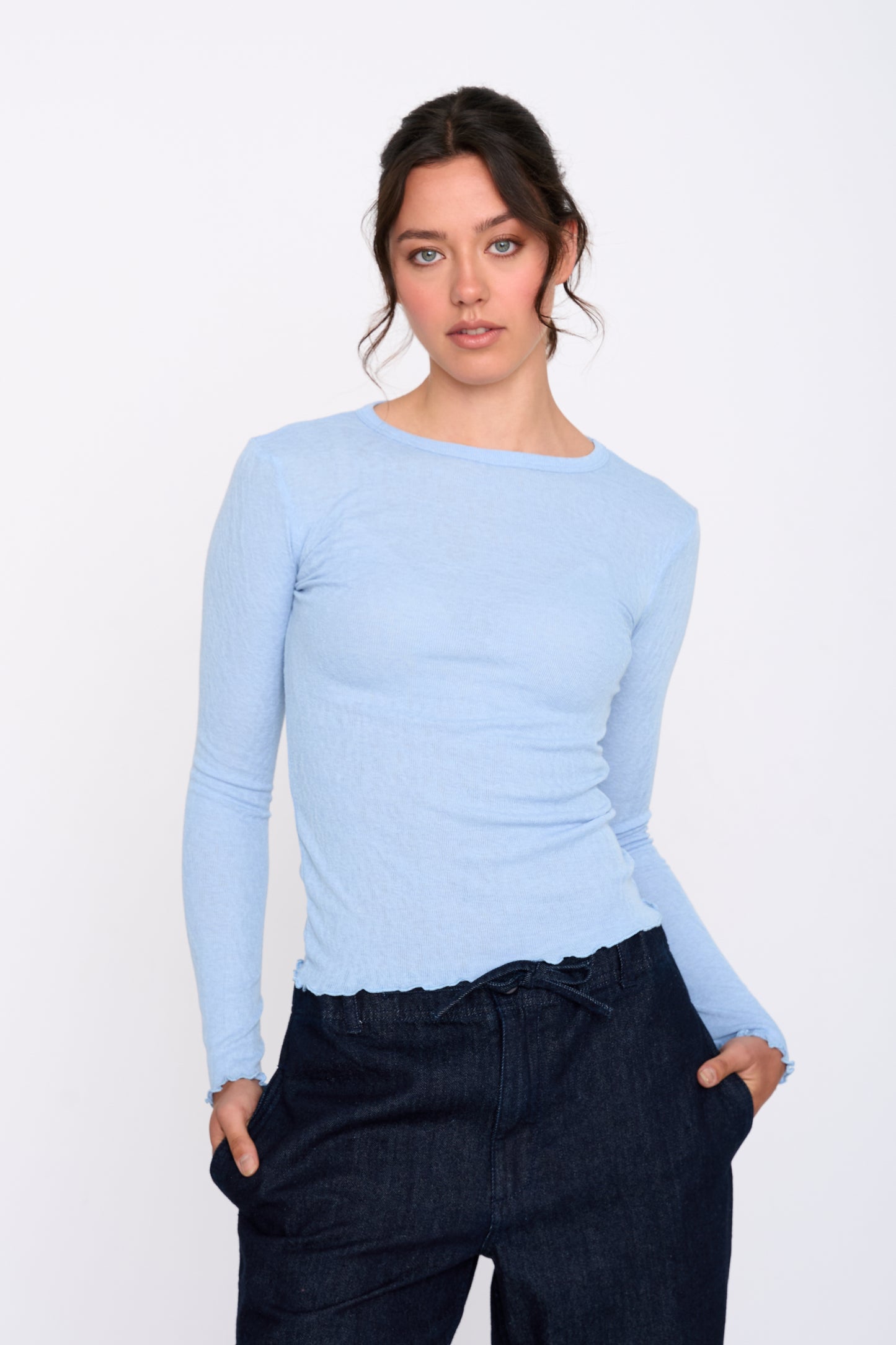 24COLOURS 12501A Blue Long Sleeve