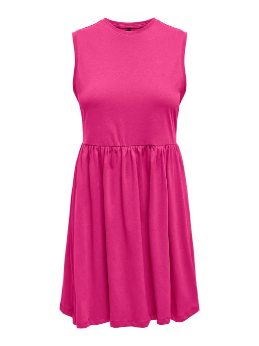 ONLY Raspberry May Peplum Dress