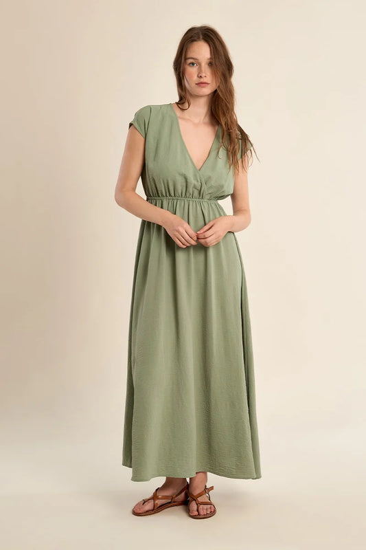 Molly Bracken Sage V Dress