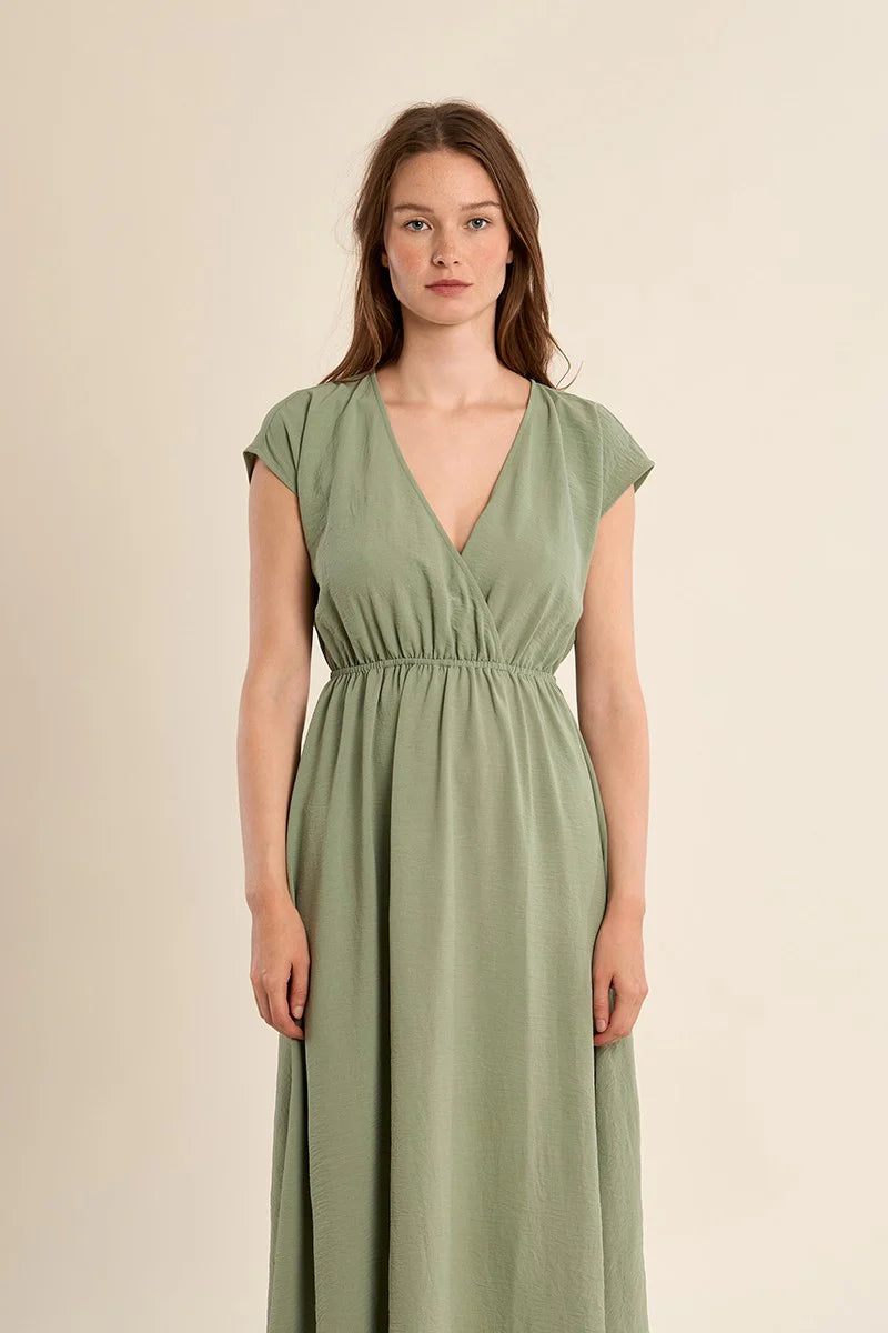 Molly Bracken Sage V Dress