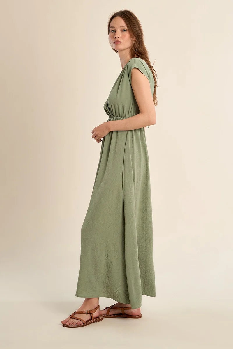 Molly Bracken Sage V Dress