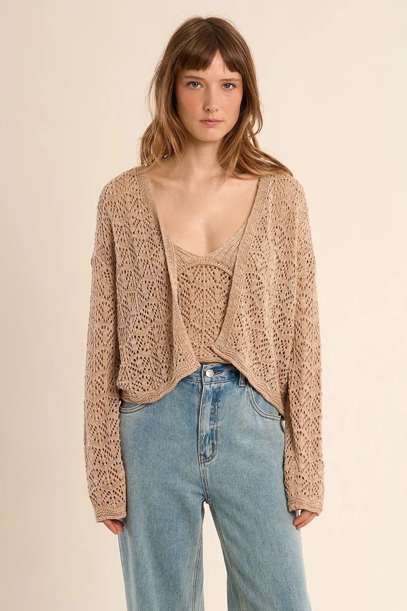 Molly Bracken Beige Cardigan