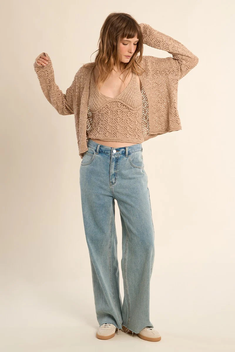 Molly Bracken Beige Cardigan