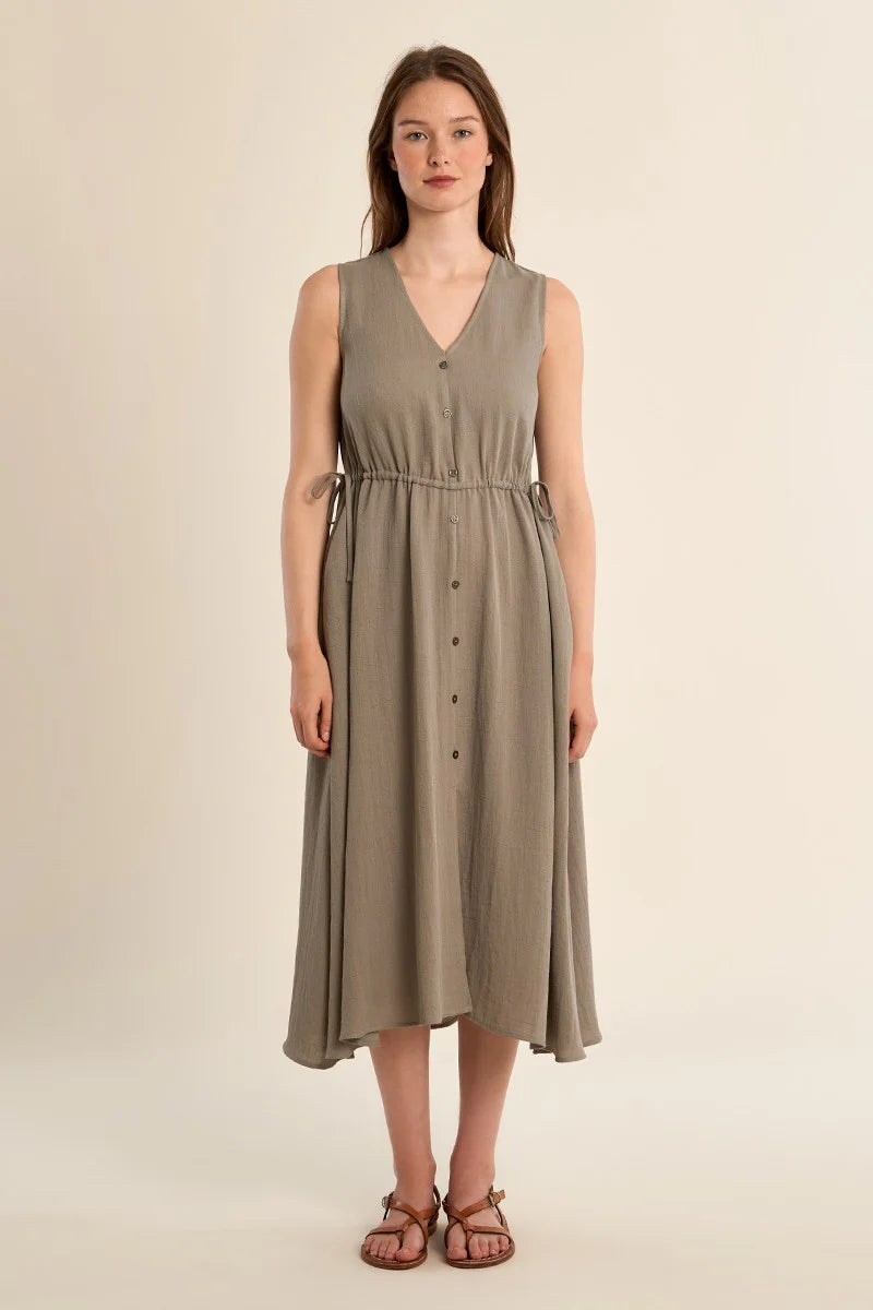 Molly Bracken Light Khaki Dress