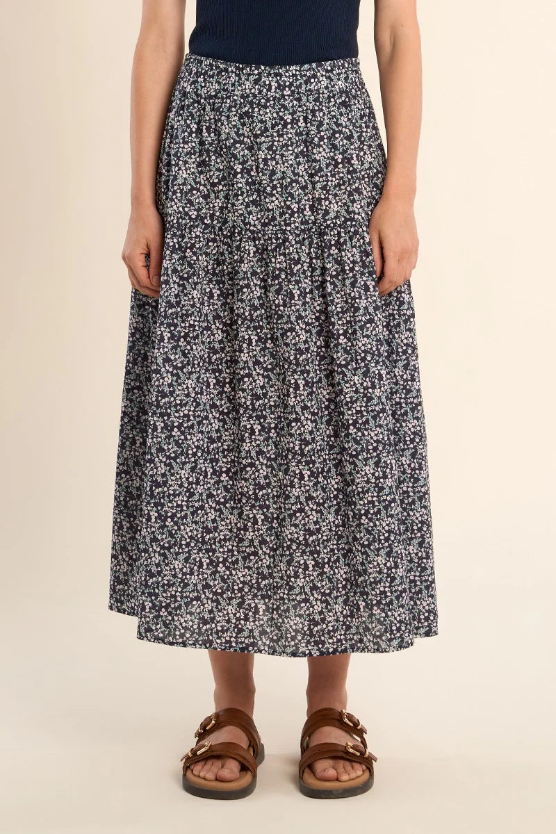 Molly Bracken Navy Daisy Skirt