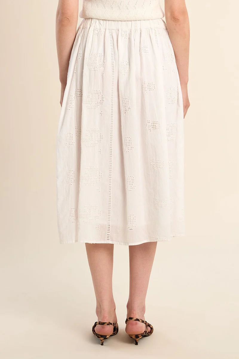 Molly Bracken Midi Cotton Skirt