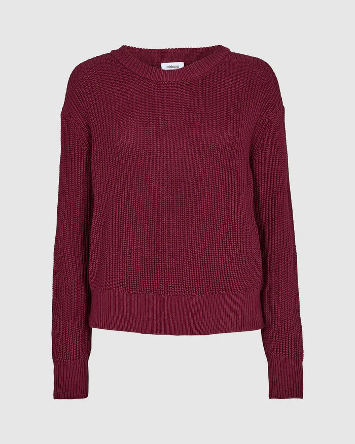 Minimum Burgundy Mikala Sweater