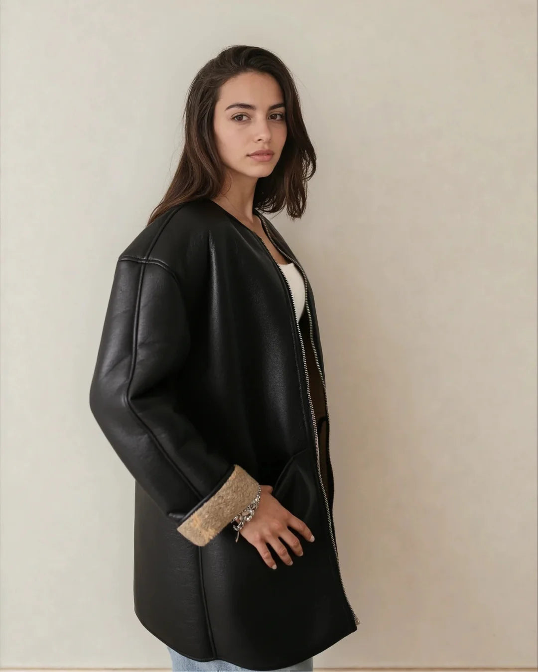 PRIV Brunswick Double Zip Vegan Coat