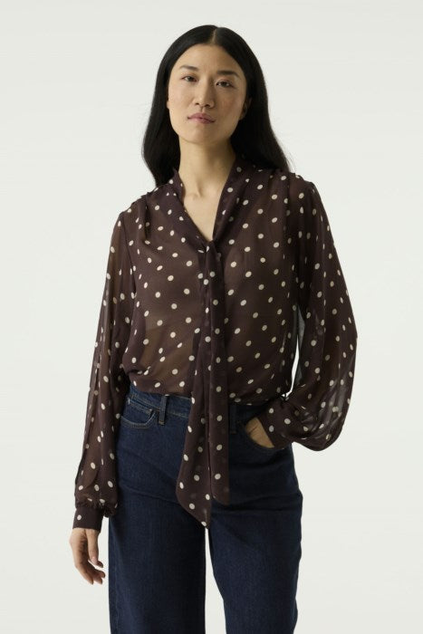 Garcia Lucie Polka Dot Blouse