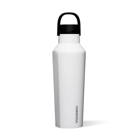 Corkcicle 20oz Gloss White Sport Canteen