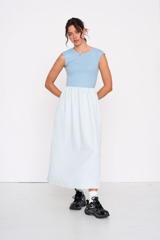 24COLOURS 21312B Blue Dress